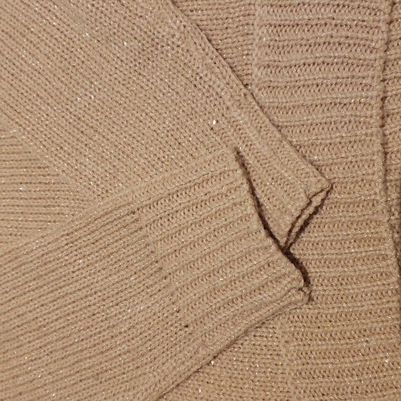 Pink Gold Speckled Turtleneck Sweater - Picture 2 of 5